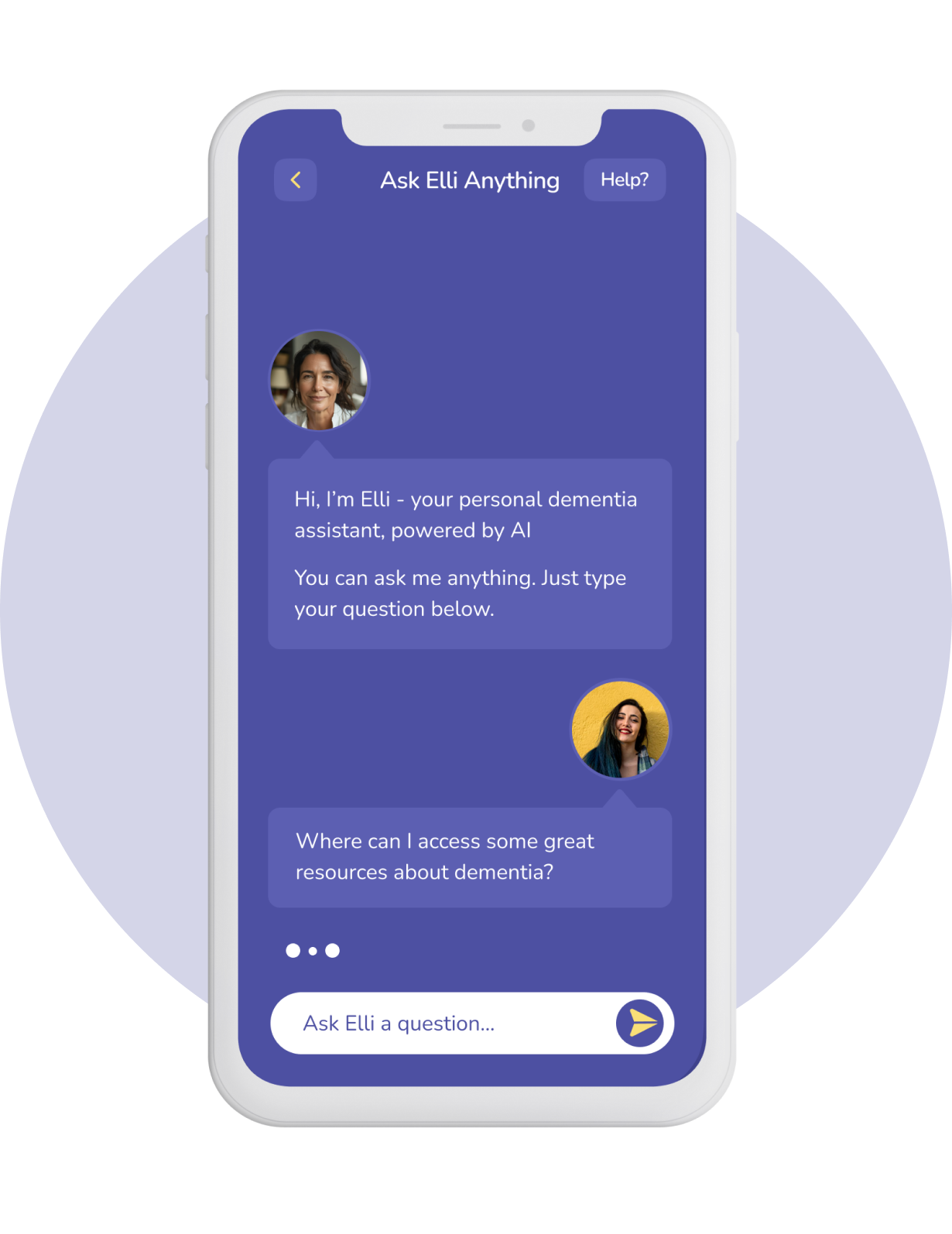 Ask Elli - our AI-driven resource for all your dementia questions